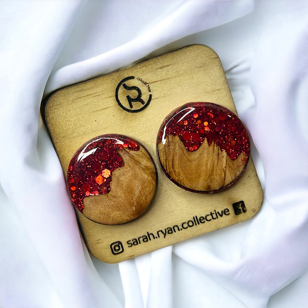 Reswood Mega Circle Studs 25mm