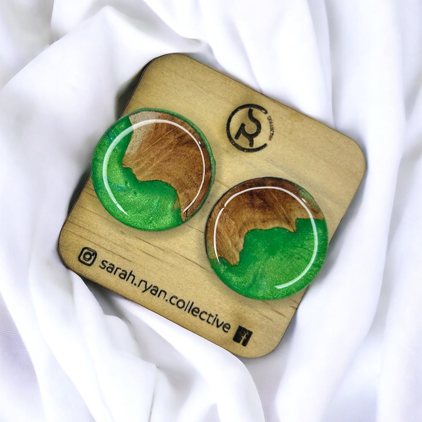 Reswood Mega Circle Studs 25mm