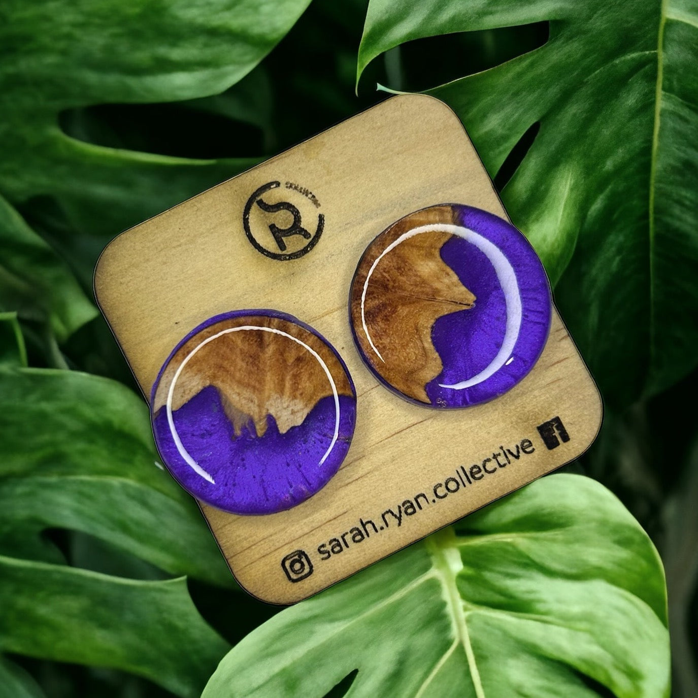 Reswood Mega Circle Studs 25mm