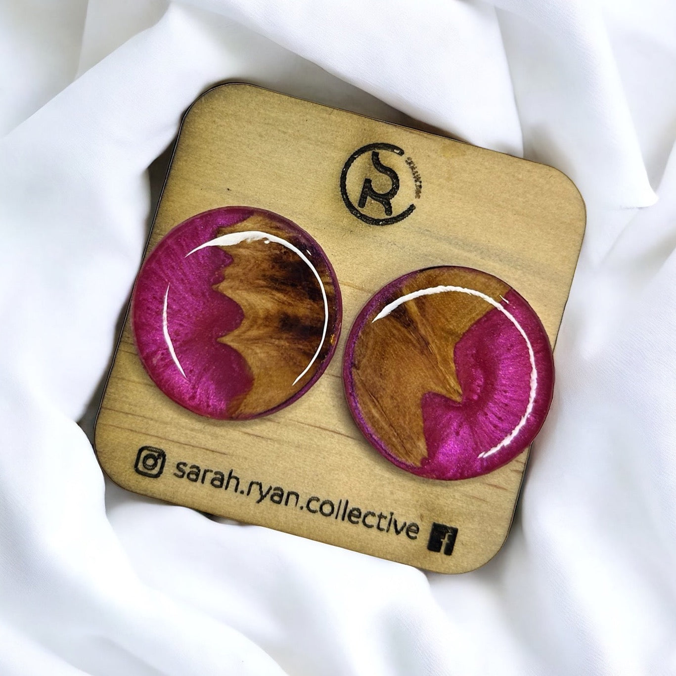 Reswood Mega Circle Studs 25mm