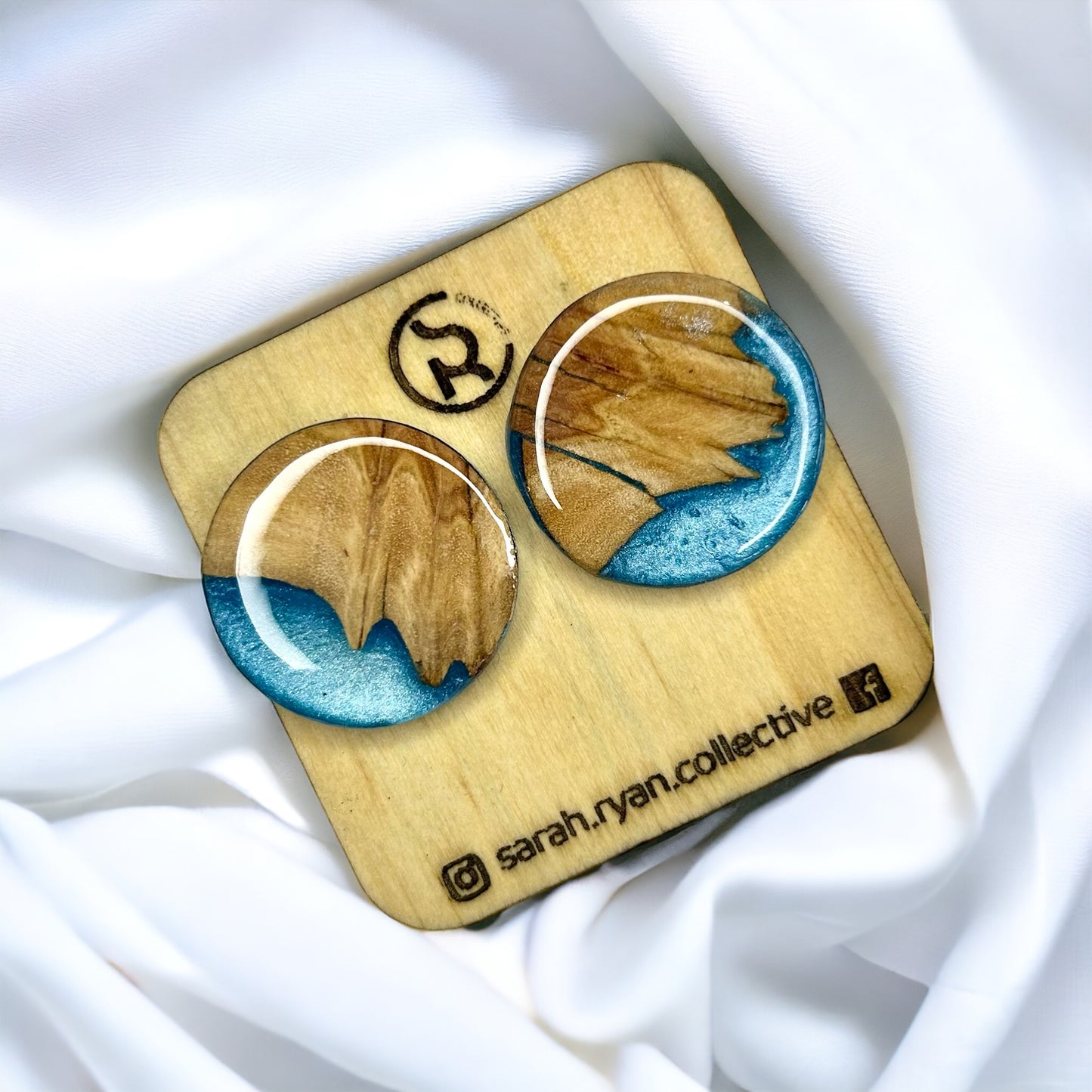 Reswood Mega Circle Studs 25mm