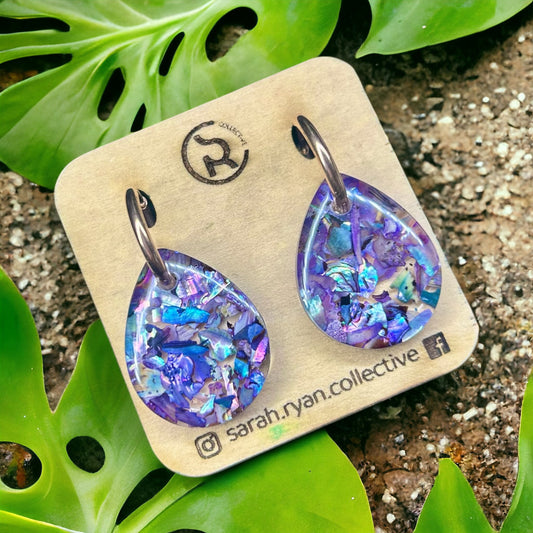Crushed Abalone Shell Droplet Huggies