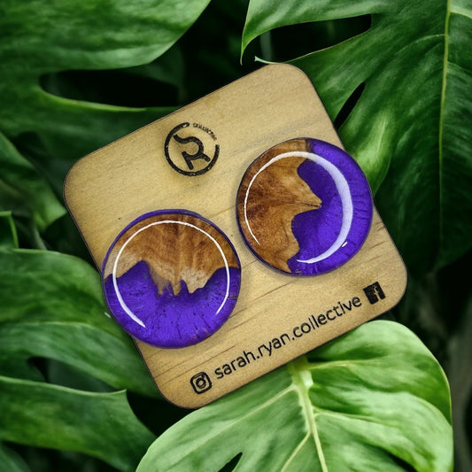 Reswood Mega Circle Studs 25mm
