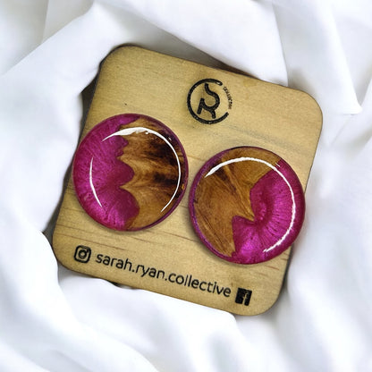 Reswood Mega Circle Studs 25mm