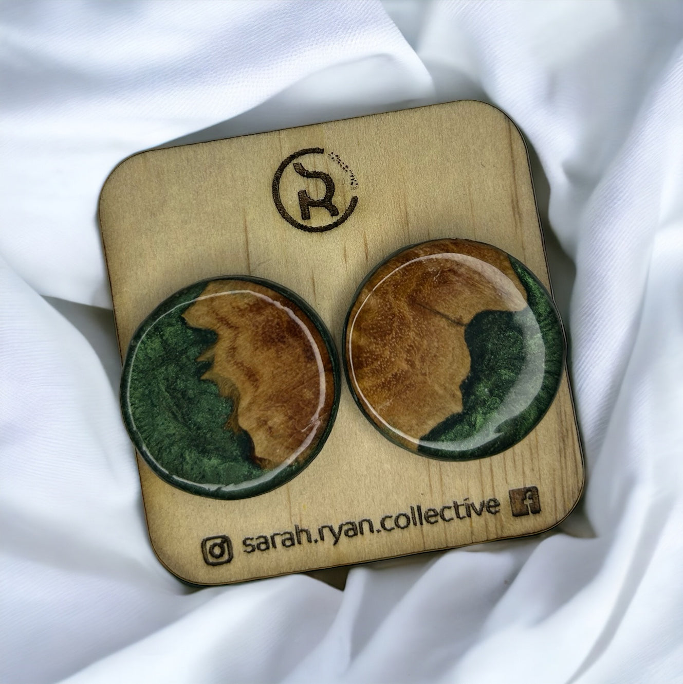 Reswood Mega Circle Studs 25mm