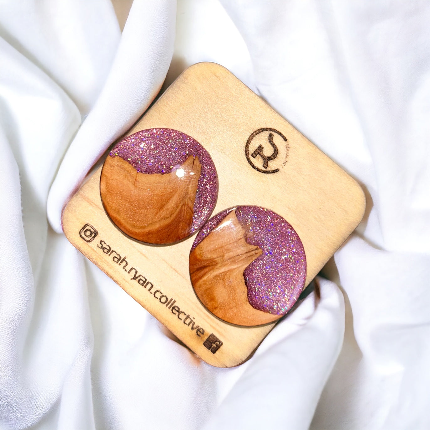 Reswood Mega Circle Studs 25mm