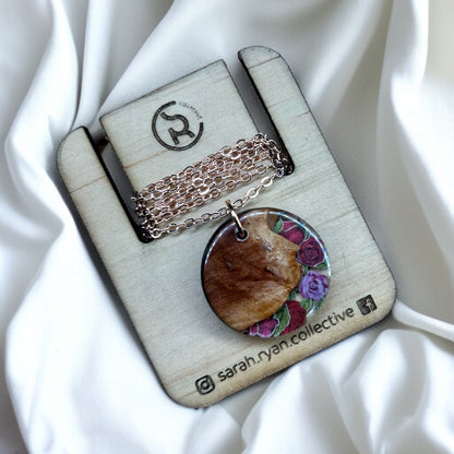 Reswood Floral 25mm Pendant