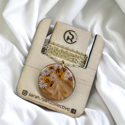 Reswood Floral 25mm Pendant